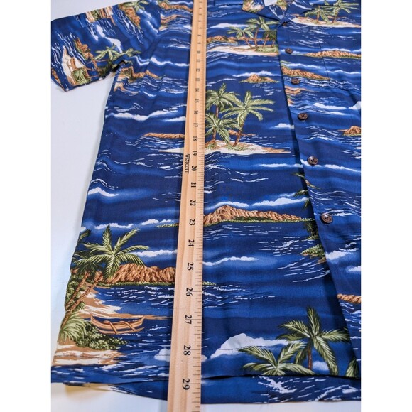 Kalaheo Men's Size Med Hawaiian Beach Short Sleeve Shirt Made in USA Rayon - Picture 4 of 7